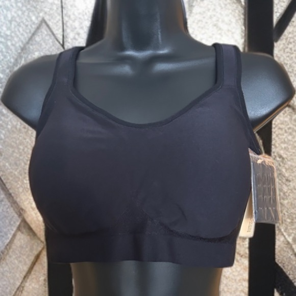 NWT TRUEKIND DAILY COMFORT WIRE FREE SHAPING BRA SIZE XL BLACK - Picture 12 of 12